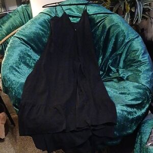 Abercrombie & Fitch Black Dress with Green Lining
